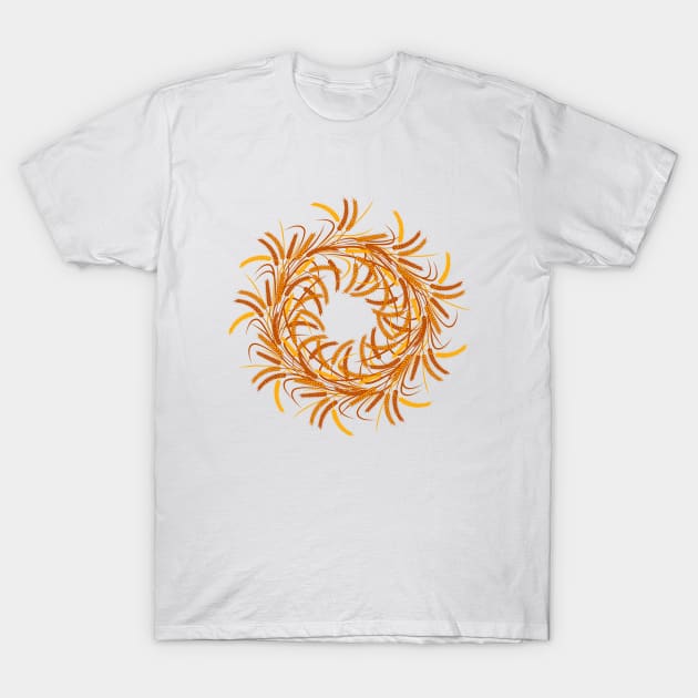 Wreath of wheat ears T-Shirt by Julia_Faranchuk